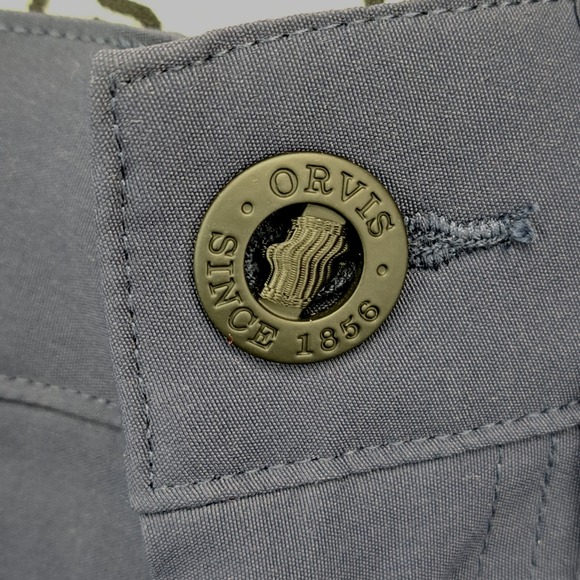 Orvis Mens Water Repellent Stretch Tech Pants Blue Size 30x30 Hiking Fishing - Picture 4 of 10